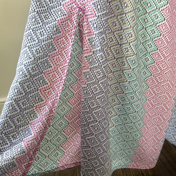 By Anthropologie Geometric Stripe Palazzo Lounge Beach Pants Size M - Picture 5 of 5